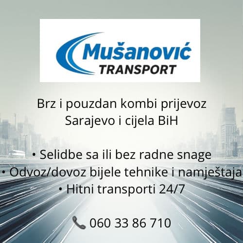 Emir Mušanović - profesionalni majstor za Transport i selidbe, Selidbe domaćinstava i firmi, Transport namještaja i aparata, Prevoz kombijem, Odvoz starog namještaja i otpada